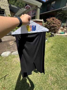 J Jill Black Midi Skirt